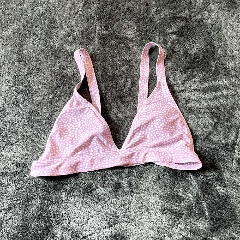 SheIn Triangle Purple Bikini Top Size M